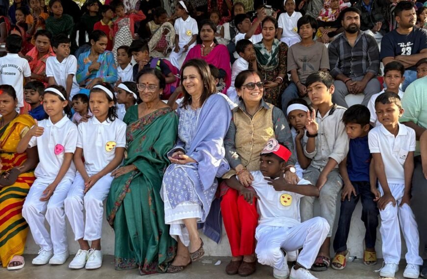 आर्यश्री संस्था ने मलिन बस्ती के बच्चो के साथ धूमधाम से मनाया वार्षिक खेल दिवस