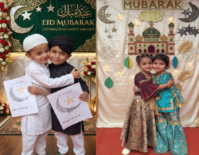 ठाकुरगंज के BLS इंटर कॉलेज में मनाया गया ईद उत्सव