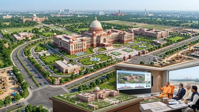 लखनऊ में 245 एकड़ जमीन पर बनेगा नया विधान भवन, :CM योगी