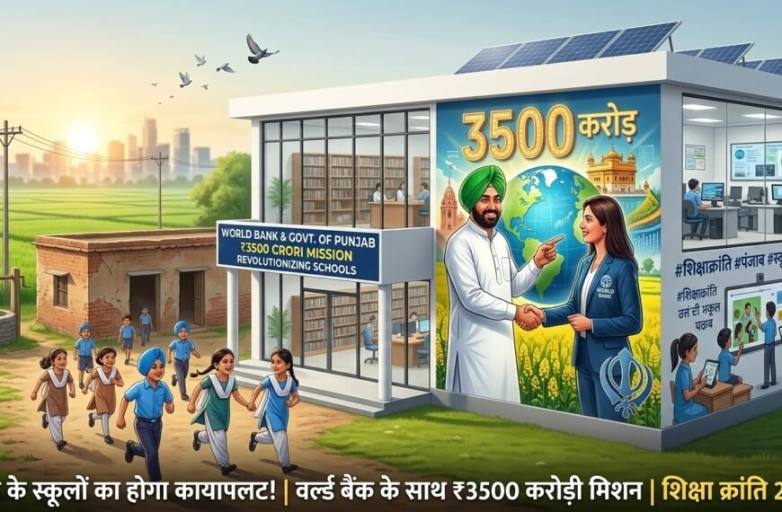 Punjab के Schools का होगा कायापलट, World Bank के साथ CM Mann का 3500 करोड़ी मिशन।