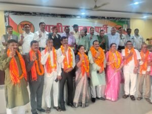 नामित पार्षदों का हुआ स्वागत अभिनंदन